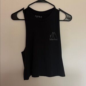 Black Graphic Muscle Tee